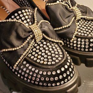 Betsey Johnson Vincent Loafers Shoes Black